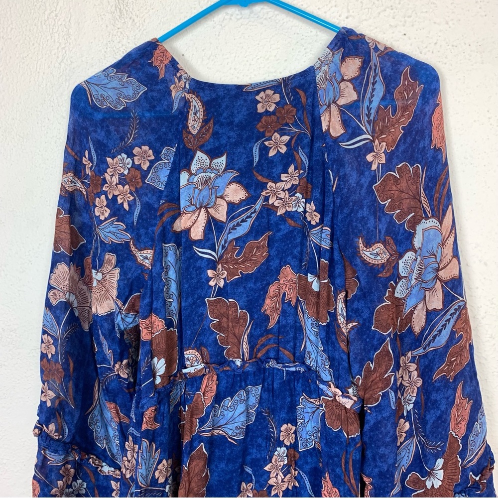 Hale Bob tiered ember maxi dress size large floral - Picture 7 of 11